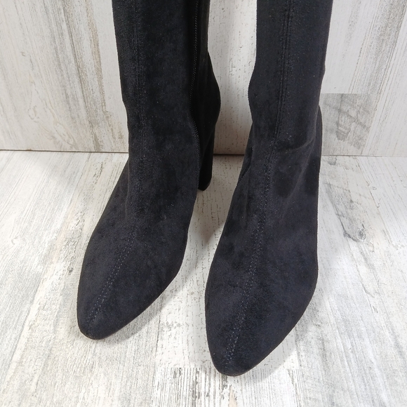 NEW Jeffrey Campbell Parisah Black Over the Knee Boots #1193 - Picture 4 of 11